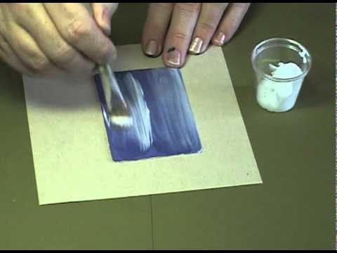 Craft Technique in a Minute, vol 1: Paint Crackle. By Julia Andrus, Eco Green Crafts.