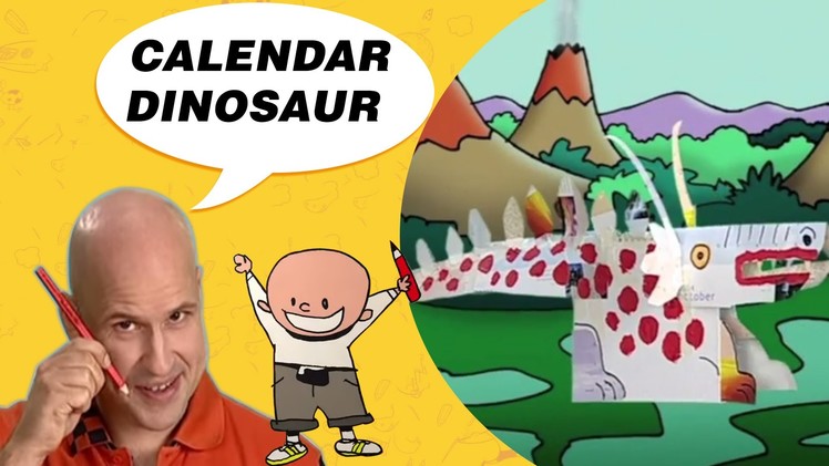 Crafts Ideas for Kids - Calendar Dinosaur | DIY on BoxYourSelf