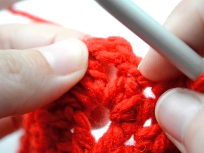 Crochet Lessons - How to work a Star Granny Motif - Part 3