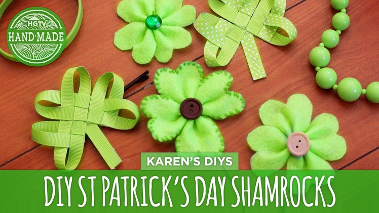 DIY Easy St. Patrick's Day Shamrocks - HGTV Handmade