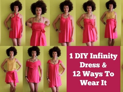 DIY Infinity Dress 12 Ways To Wear It | DIY Travel Clothes