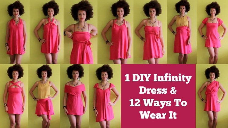 DIY Infinity Dress 12 Ways To Wear It | DIY Travel Clothes