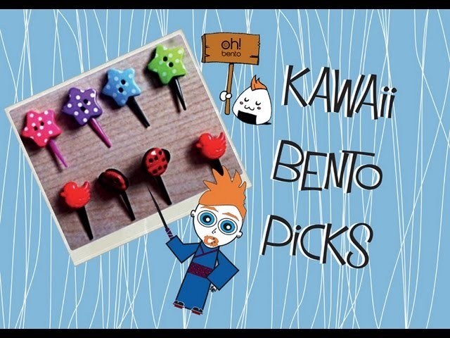 DIY Kawaii Bento Picks or Cake Toppers Tutorial with Oh! Bento UK