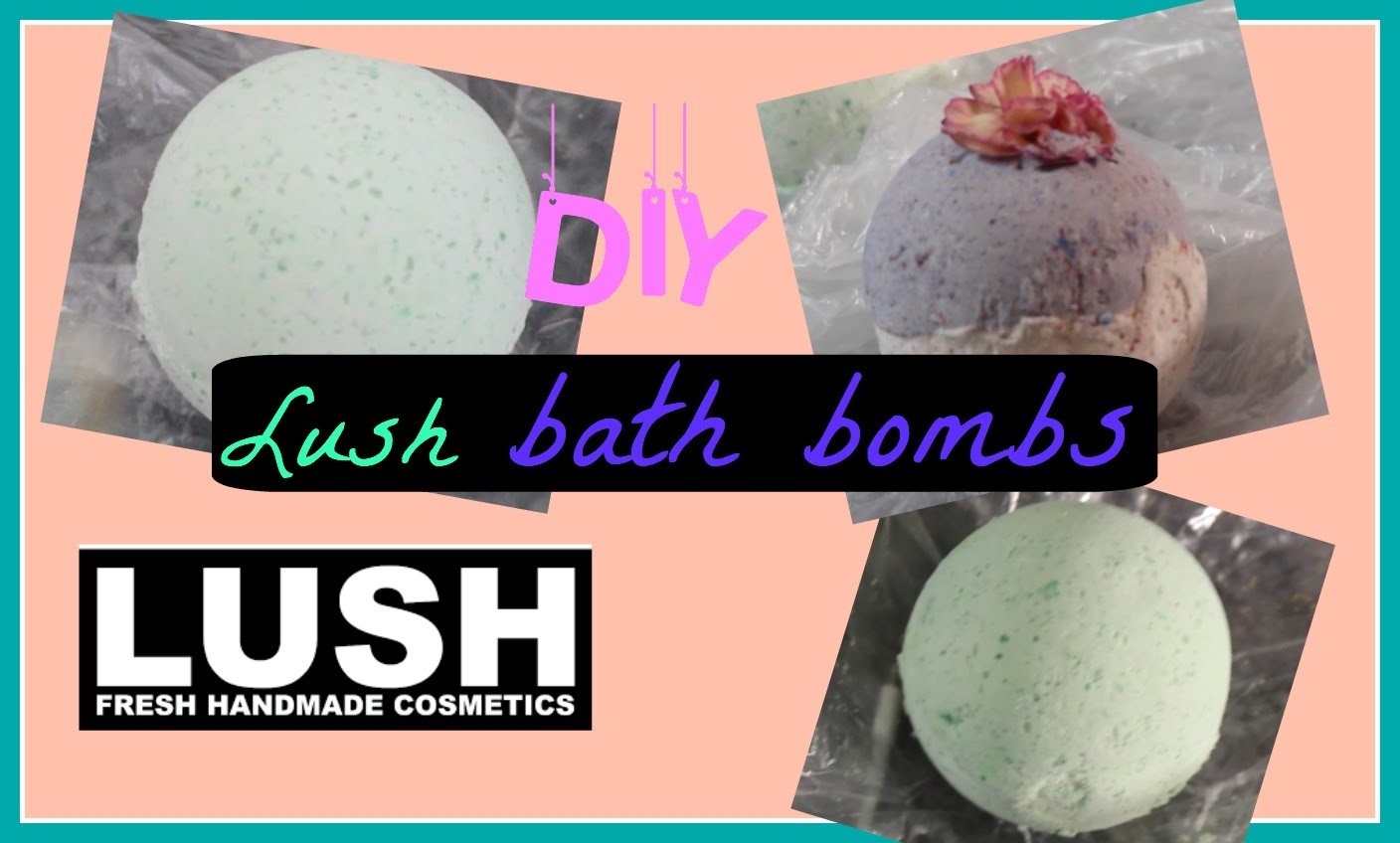 DIY Lush bath bombs without citric acid 3 types+demo!