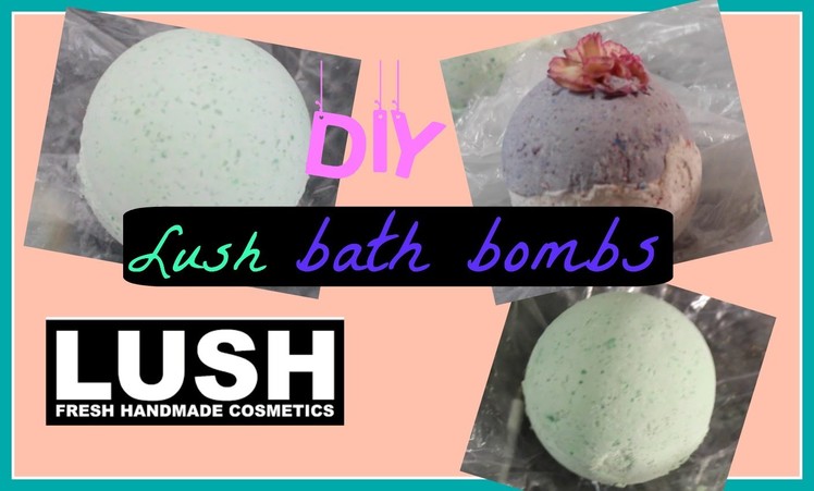 DIY Lush bath bombs without citric acid- 3 types+demo!