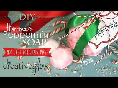 DIY Peppermint Swirl Soap - Scented Homemade Gift Idea #1