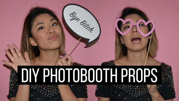 ✂ DIY Photobooth Props + FREE PRINTOUTS