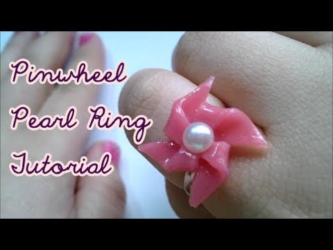 DIY PinWheel Pearl Ring Tutorial