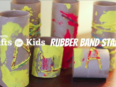 DIY Rubber Band Stamps | Crafts for Kids | PBS Parents