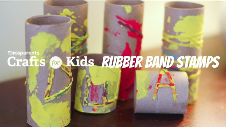 DIY Rubber Band Stamps | Crafts for Kids | PBS Parents