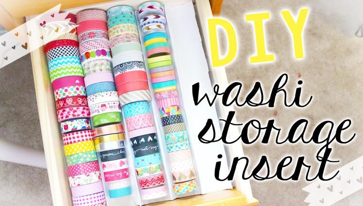 ✿ DIY: Washi Tape Storage Tray (Stationery.Craft Storage & Organization)