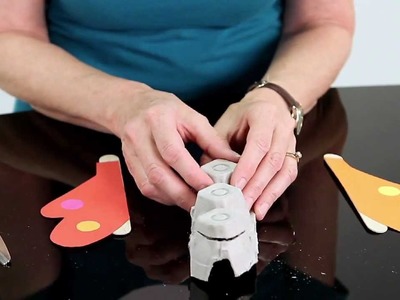 Egg Carton Butterfly - Free Printable Preschool Craft