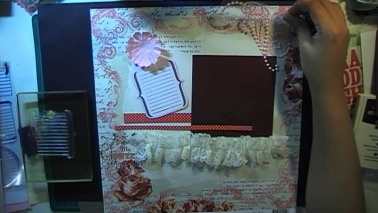 First Scrapbook page with Prima Marketing