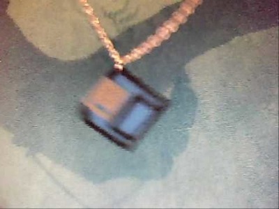 Floppy disk hama bead necklace