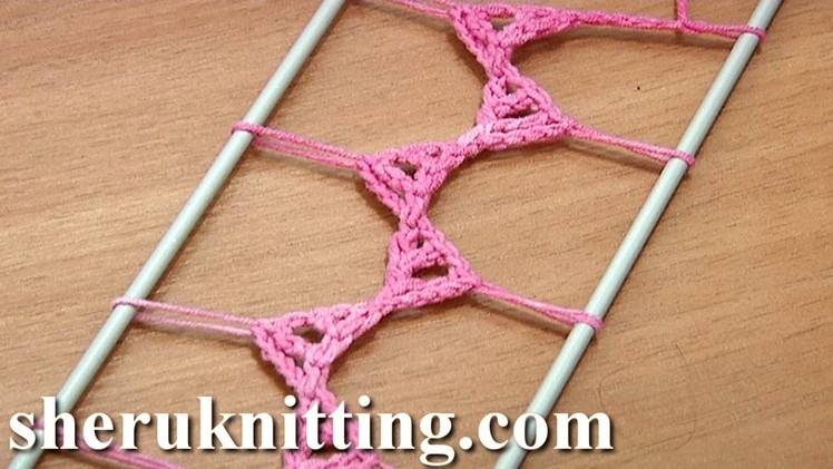Hairpin Lace Strip Tutorial 20 Triangle Elements In The Middle