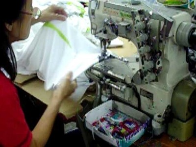 How are shirts hem sewn with Double Stitch - Maxtex.com.my - Apparel Manufactoring - Factory Video