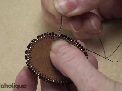 How to Bead Embroider a Picot Edge