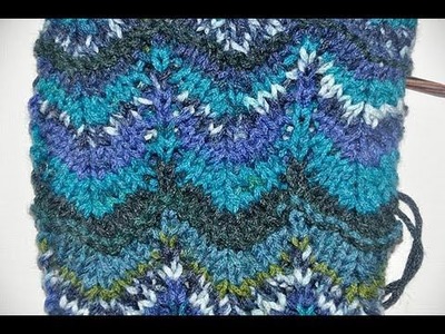 How to knit * Chevron Stitch Missoni Style