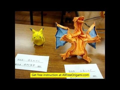 How to make a origami pokemon rayquaza