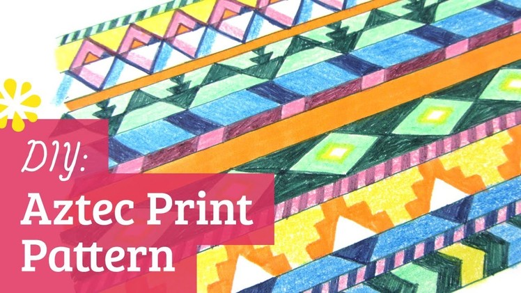 How to Make Aztec Print Pattern
