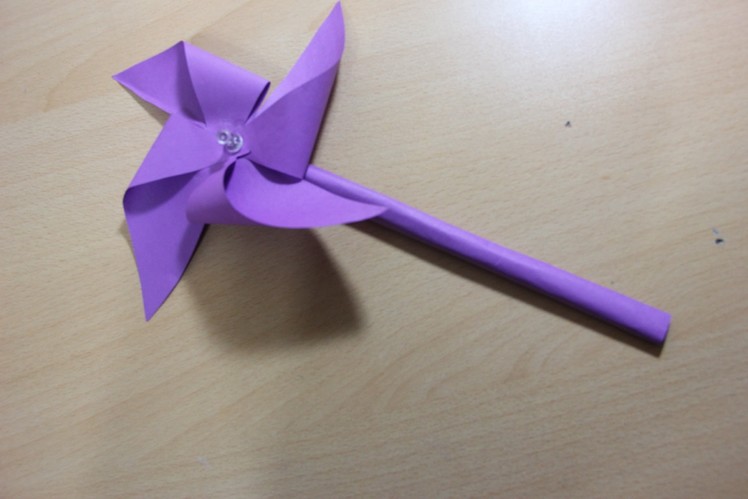 How to make Windmill ( Origami and Krigami )