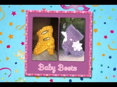 Little Ms. Details Crochet Baby High Heels Booties