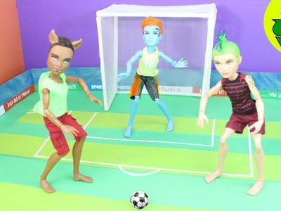 Make a Doll Soccer Ball and Portable Stadium. Field- Doll Crafts