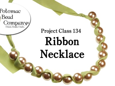 Make a Ribbon and Bead Necklace