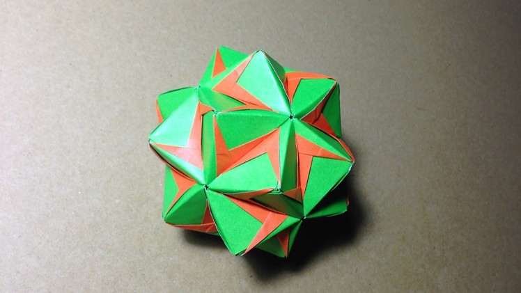 Modular Origami.  Sonobe 30units
