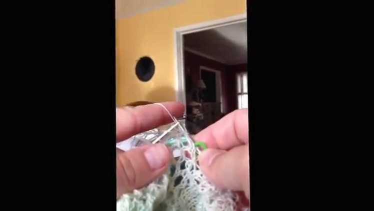 Norwegian Purl for Lace Knitting