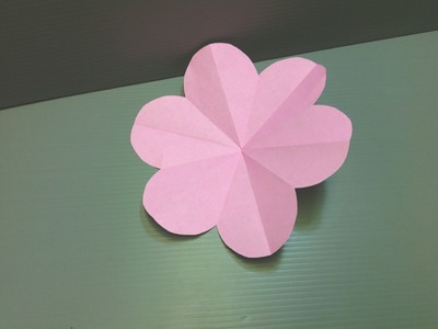 Origami Peach Blossom Flower - Easy Kirigami
