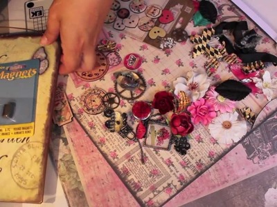Scrapbooking Creating Decorative PRIMA Magnets & Board How-To