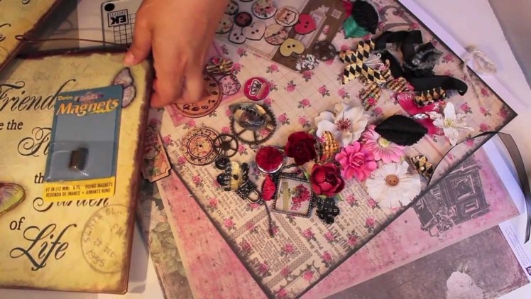 Scrapbooking Creating Decorative PRIMA Magnets & Board How-To