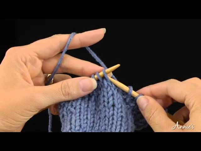 Slip Stitch, "slip" or "sl st" - How to Slip Stitch - Annie's Knitting Tutorial