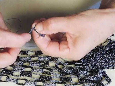 Woven Links Lariat: How To Bead The Links
