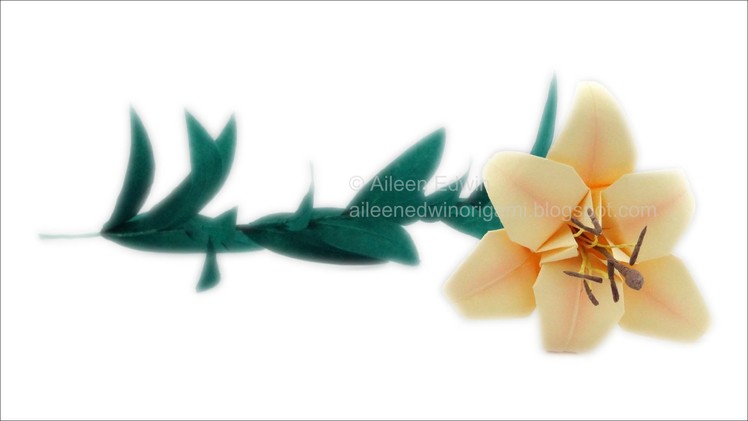 Adding Realism To Your Origami Lily Video Tutorial *HD*