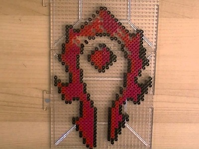 BEAD ART: Horde Logo! World of Warcraft! (Giveaway #20)