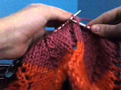 Chevron Knitting Stitch Tutorial-Part 4