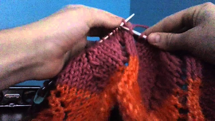 Chevron Knitting Stitch Tutorial-Part 4