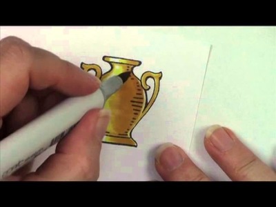 Copic in the Craft Room: Coloring Gold with Copic Markers