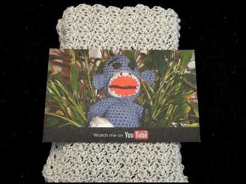 Crochet Business Card Pouch -  Droid - Iphone Crochet Geek