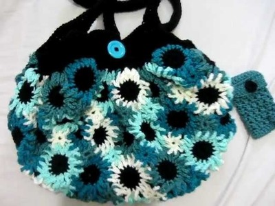 Crocheted Flower Purses 10