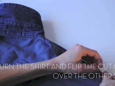 DIY CUT-OFF SHOULDER SHIRT - fashion video tutorial
