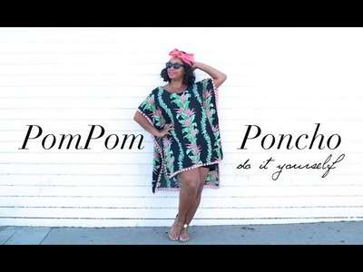 {DIY} Pom Pom Poncho
