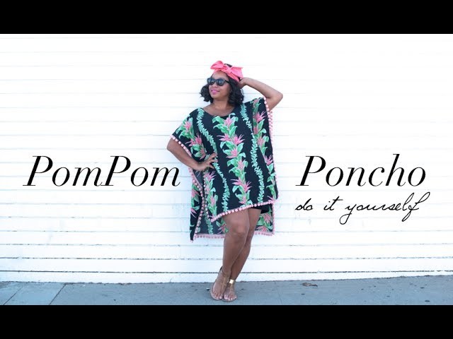 {DIY} Pom Pom Poncho