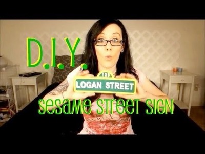 DIY Sesame Street Sign for Parties