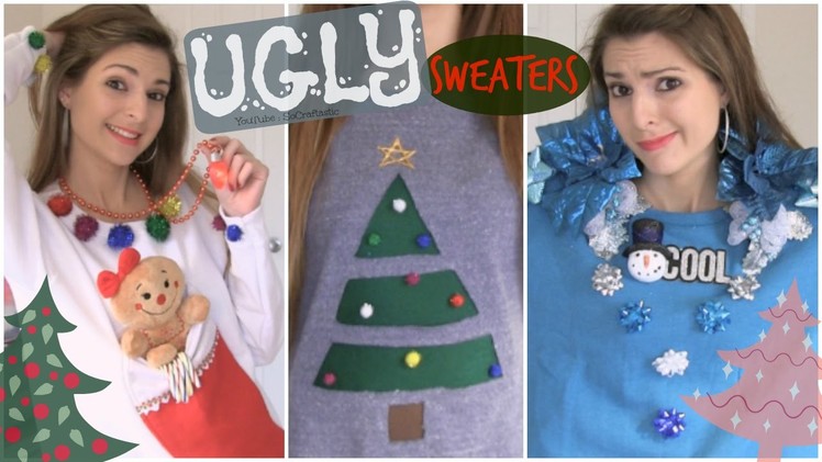 DIY Ugly Christmas Sweaters. Easy & Affordable!