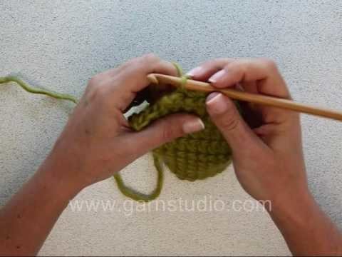 DROPS Crochet Tutorial: How to crochet a sock heel