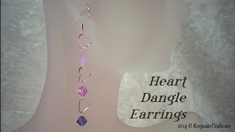Heart Dangle Earrings Tutorial