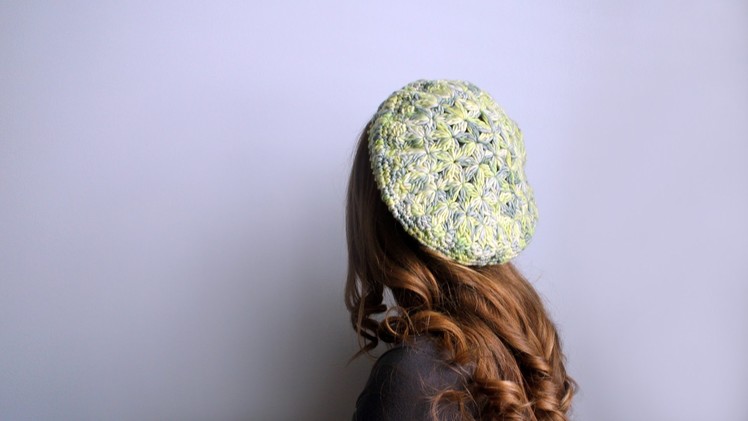 How to Crochet a Beret Left Handed